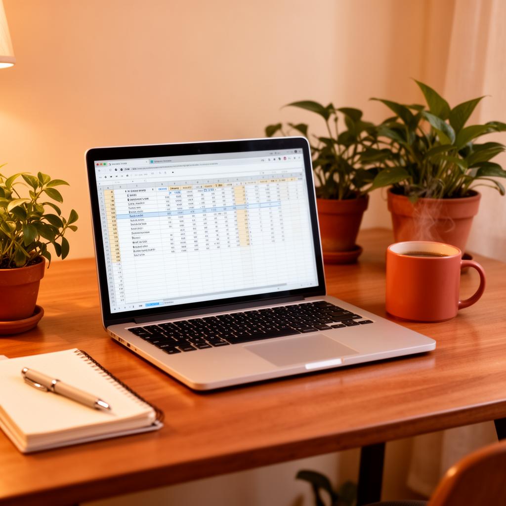 Online lessons workspace